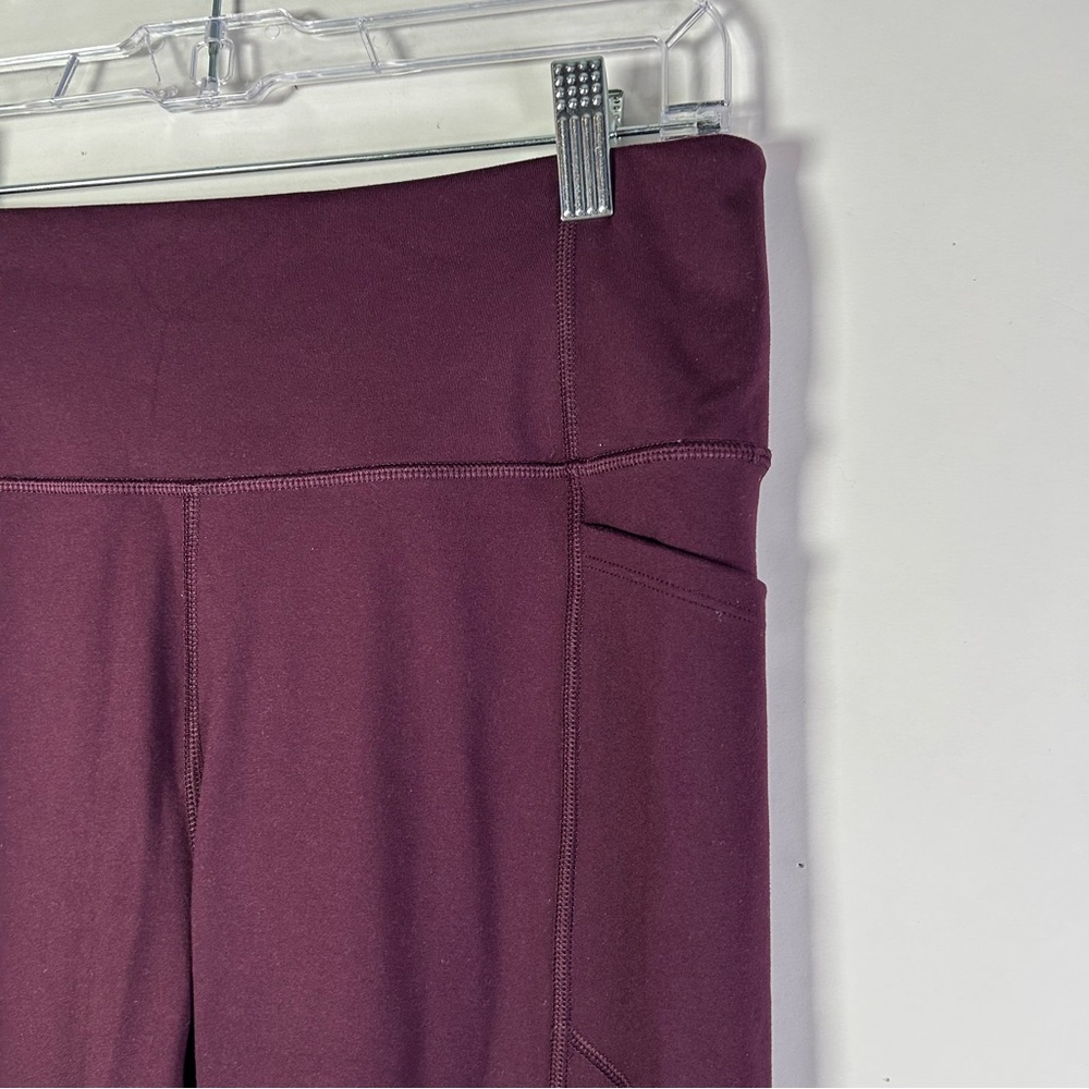 Victoria’s Secret Womens Size Large Burgundy Leggings - Picture 3 of 5